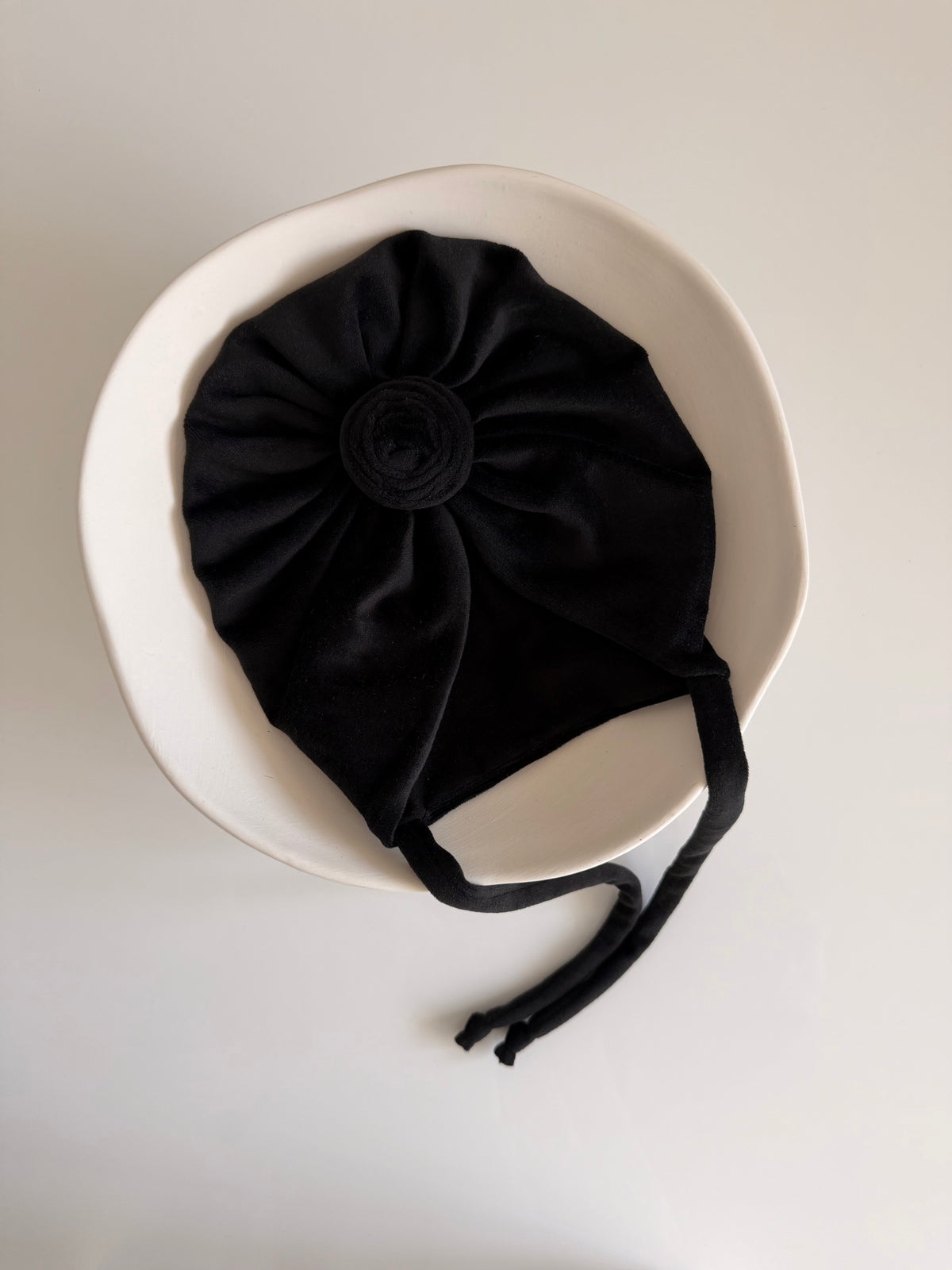 Turban “Bujor” Velur cu Căptușeală