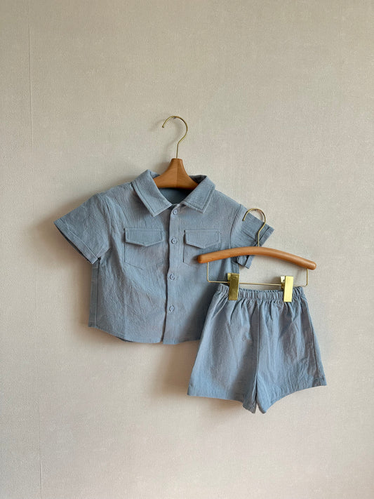 Costum 2 Piese “Baby Blue”
