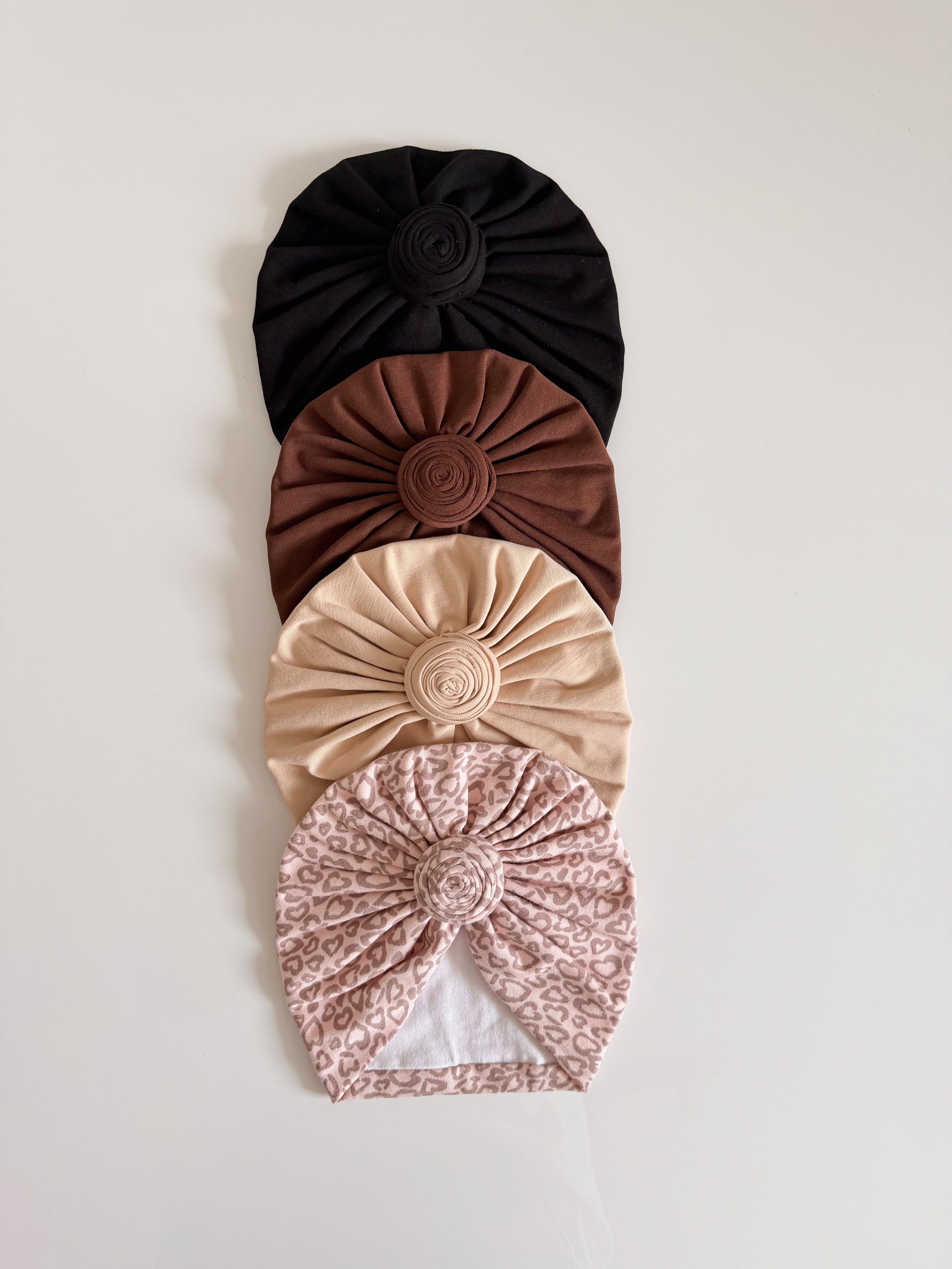 Turban “Bujor Regal” în două straturi