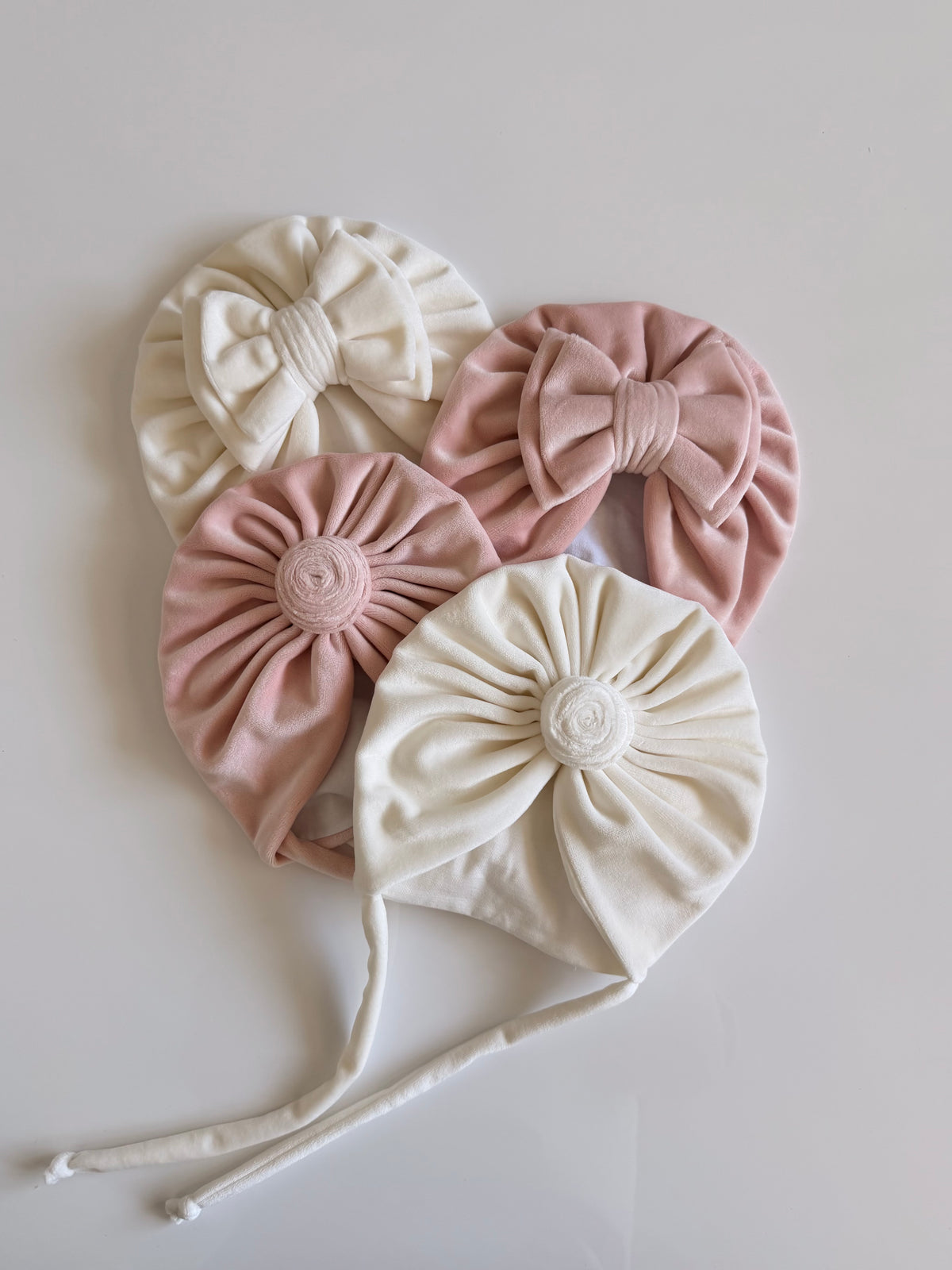Turban “Bujor” Velur cu Căptușeală