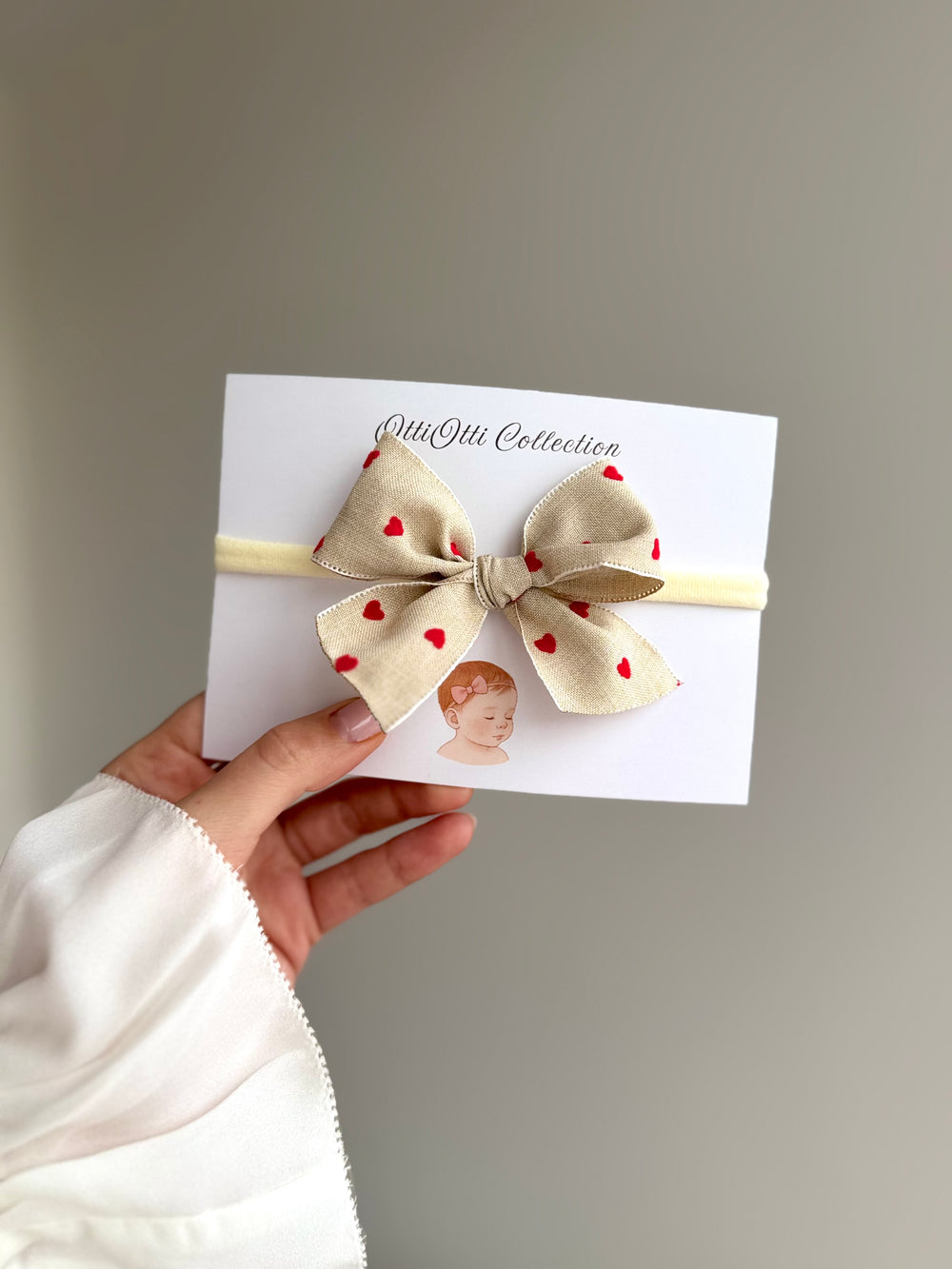 “Love Dot Bow” headband