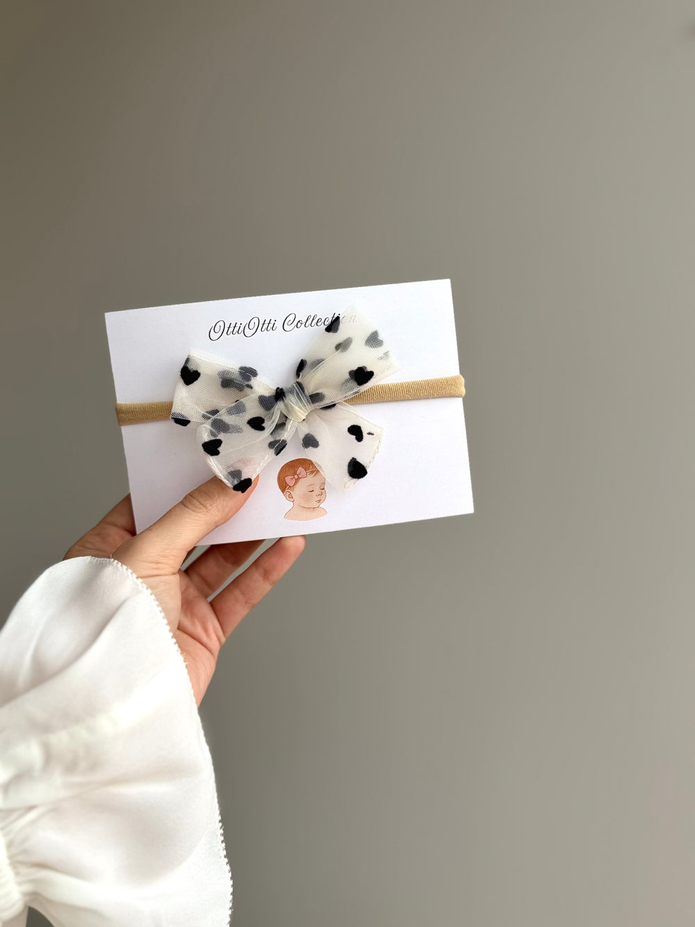 “Heart Bow” headband