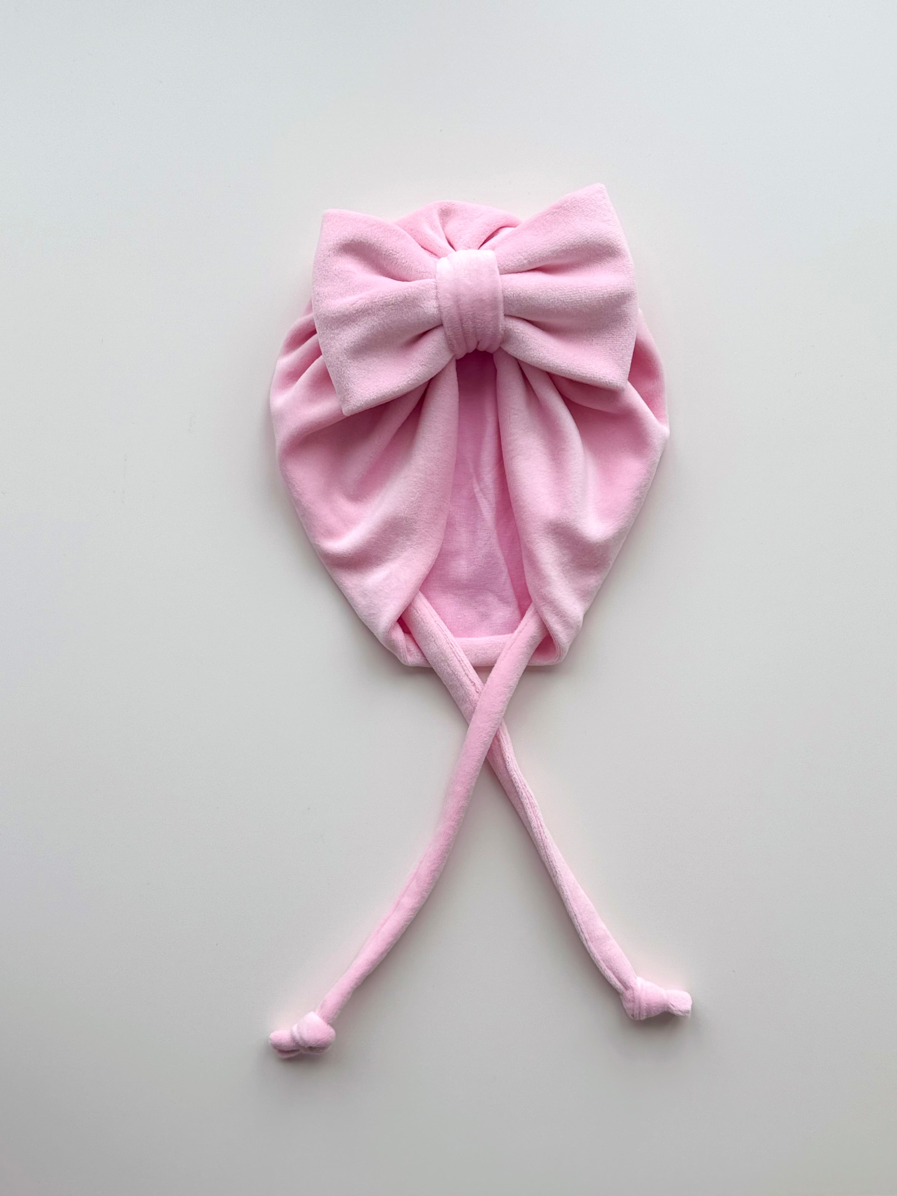 Turban Roz Pudrat cu Fundă Maxi