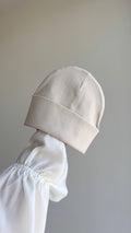Căciuliță Basic Rib – Ivory Beanie