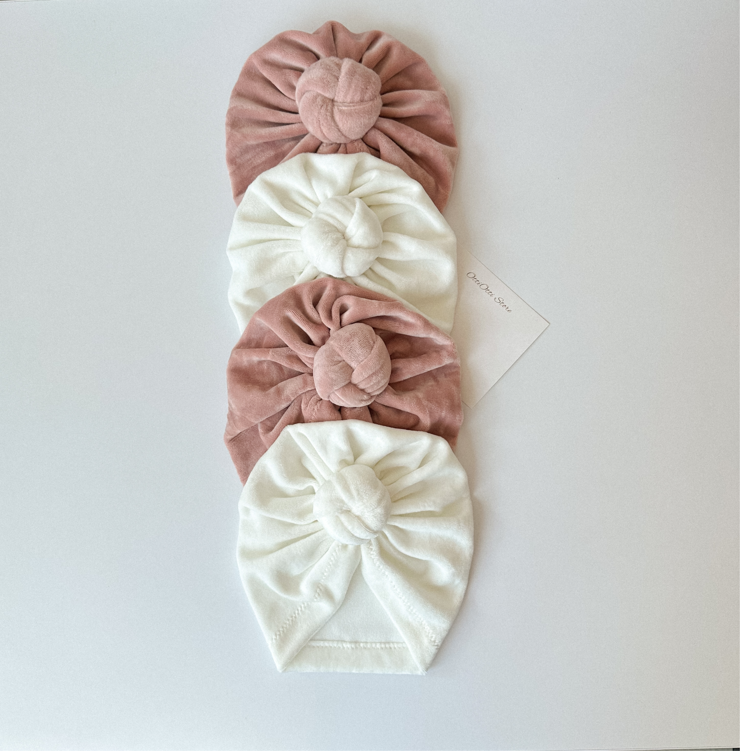 Turban „Vanilla Cloud” & „Dusty Rose”