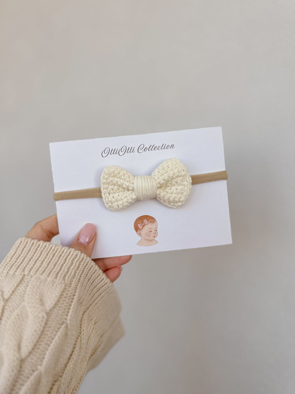 “Ivory Bow” headband