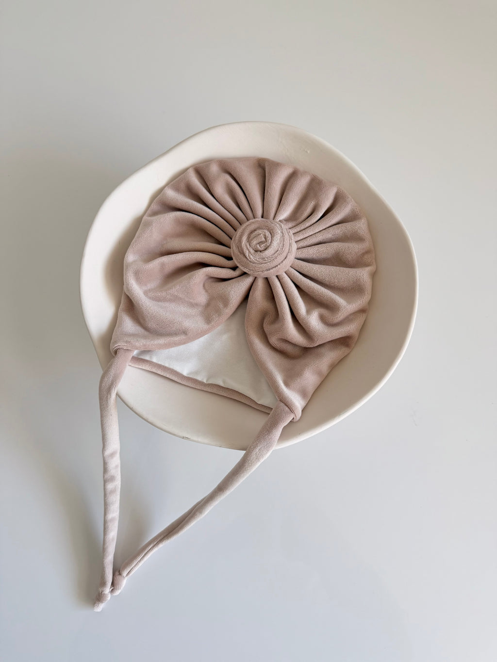 “Bujor” Velour Turban with Lining