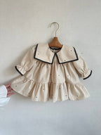 Rochie fetițe „Élise” – Ivory Dots